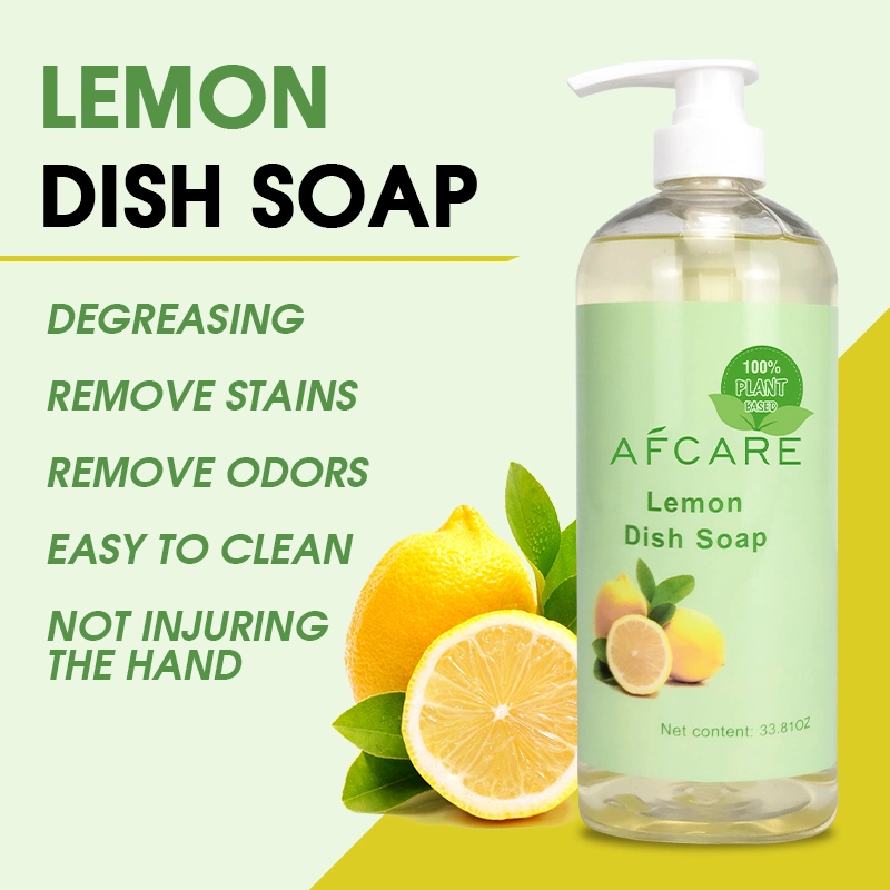 Fresh Lemon Scented Dishwashing Liquid for Powerful Cleaning Action